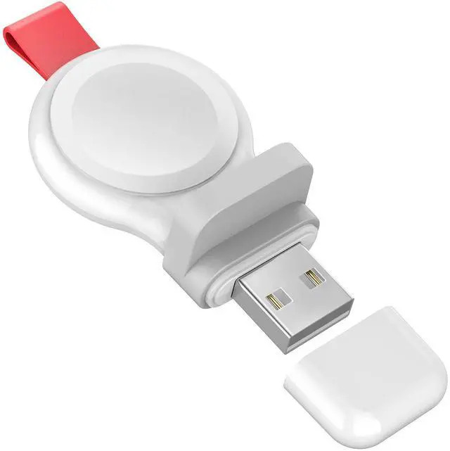 Main image of Travel Charger for Apple Watch Portable Magnetic iWatch Wireless Charger, Cordless USB Fast Charging Compatible with Apple Watch Series 11 10 9 8 7 6 5 4 3 2, 46/41/45/44/42/40/38mm(White)