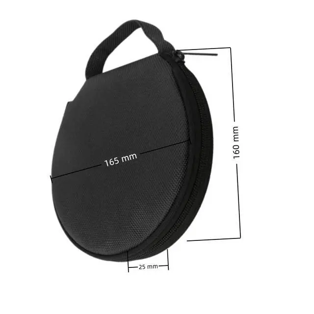 Alt view image 3 of 7 - CD Case, 20 Capacity CD/DVD Case Holders Wallet Hard Plastic DVD Disc Cases Storage Binder with Portable zipper for Car Home Office Travel (Black)