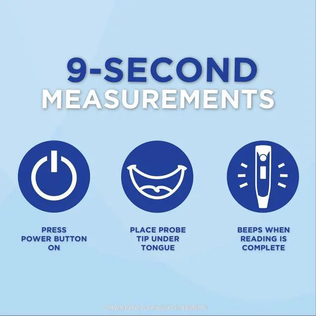Alt view image 2 of 7 - Thermometer | 9-Second Readout | F C Temperature Modes| Flexible Tip | Hygienic Water-Resistant Easy Cleaning | Storage Case + Instructions Included