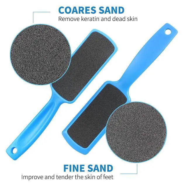 Alt view image 2 of 6 - Pedicure Foot Files Callus Remover with Double Sided Feet Rasp for Dead Skin Professional Scrubber for Feet (3 Pack)