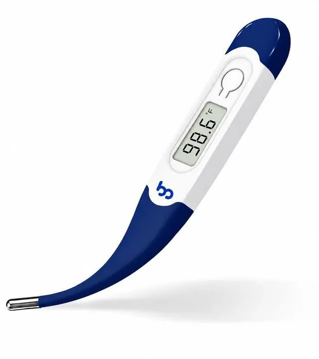Main image of Oral Thermometer for Adults and Kids, Fast Accurate Oral, Underarm & Rectal Digital Thermometer with Flexible Tip, Navy Blue