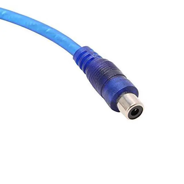 Alt view image 4 of 5 - RCA Y Adapter Connector 1 Female to 2 Male, Car Audio RCA Splitter Adapter Cable, Blue (2 Pack)
