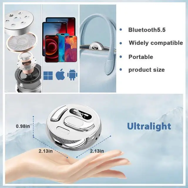 Alt view image 6 of 7 - AI Real-Time Translation Earbuds,144 Languages 3-in-1 Wireless Bluetooth Earbuds for iOS & Android, Business/Travel/Language Learning Translator Earphones with Charging CaseWhite