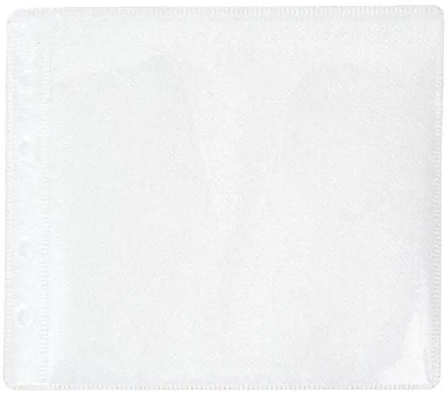 Main image of White CD, DVD and Blu-Ray Disc Double-Sided Plastic Sleeves with Non-Woven Fabric for CD, DVD and BluRay Disc Storage, Refill Insert CD Wallets, 100 Pack (200 pcs Discs Capacity).