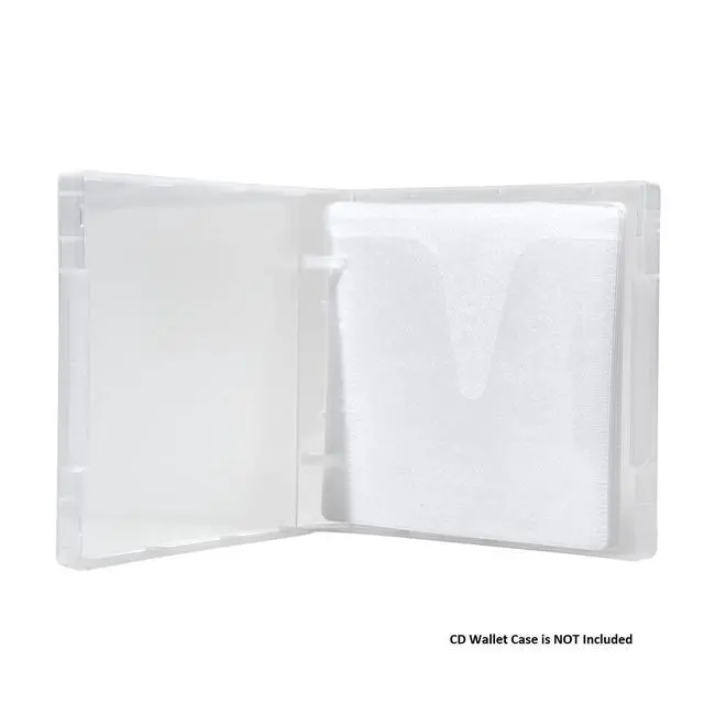 Alt view image 5 of 7 - White CD, DVD and Blu-Ray Disc Double-Sided Plastic Sleeves with Non-Woven Fabric for CD, DVD and BluRay Disc Storage, Refill Insert CD Wallets, 100 Pack (200 pcs Discs Capacity).