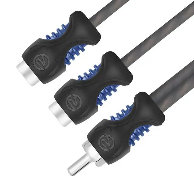 Alt view image 6 of 6 - A1M2F OFC 1 Male to 2 Female RCA Y Adapter Car Audio 1ft Splitter