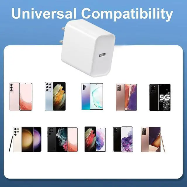 Alt view image 5 of 6 - i Phone Charger Fast Charging, 4 Pack 20W Type-C Fast Charger Block for i Phone 17/16/15/14/13/12/11 Pro Max/Xs Max/XR/X,USB-C Charge Brick Box