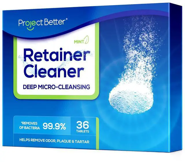 Main image of Retainer Cleaner Tablets & Denture Cleaning Tablets for Dental Appliances and Night & Mouth Guard.(36 Counts