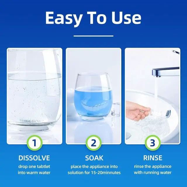 Alt view image 3 of 7 - Retainer Cleaner Tablets & Denture Cleaning Tablets for Dental Appliances and Night & Mouth Guard.(36 Counts