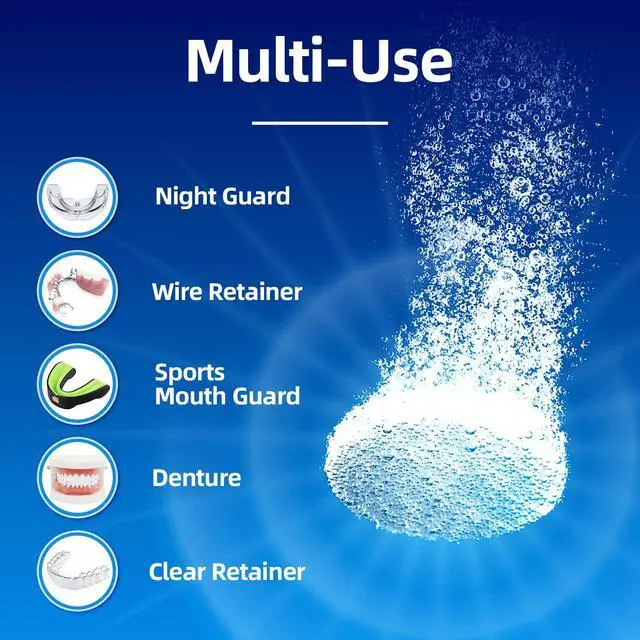 Alt view image 4 of 7 - Retainer Cleaner Tablets & Denture Cleaning Tablets for Dental Appliances and Night & Mouth Guard.(36 Counts