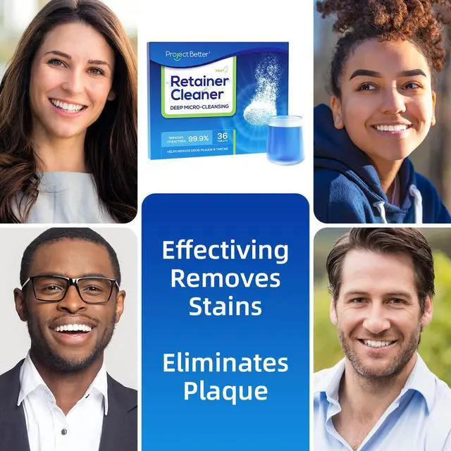 Alt view image 6 of 7 - Retainer Cleaner Tablets & Denture Cleaning Tablets for Dental Appliances and Night & Mouth Guard.(36 Counts