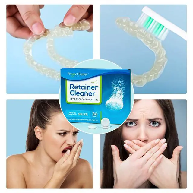 Alt view image 7 of 7 - Retainer Cleaner Tablets & Denture Cleaning Tablets for Dental Appliances and Night & Mouth Guard.(36 Counts