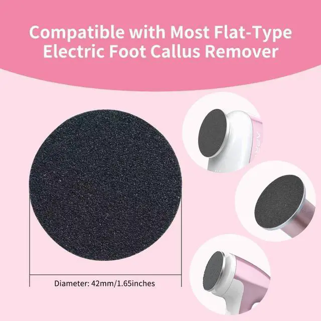 Alt view image 2 of 6 - 120pcs Replaceable Sandpaper for Electric Foot Callus Remover, Fine 180-Grit Electric Foot File Replacement Pads
