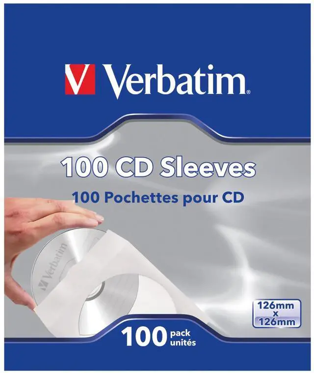 Main image of CD/DVD Paper Sleeves-with Clear Window 100pk