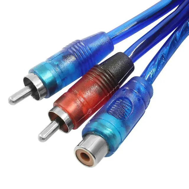 Alt view image 4 of 5 - 6 Pcs RCA Y Adapter Splitter Cable 1 Female to 2 Male, Car Audio Converter for Car Audio TV Home Theater Subwoofer