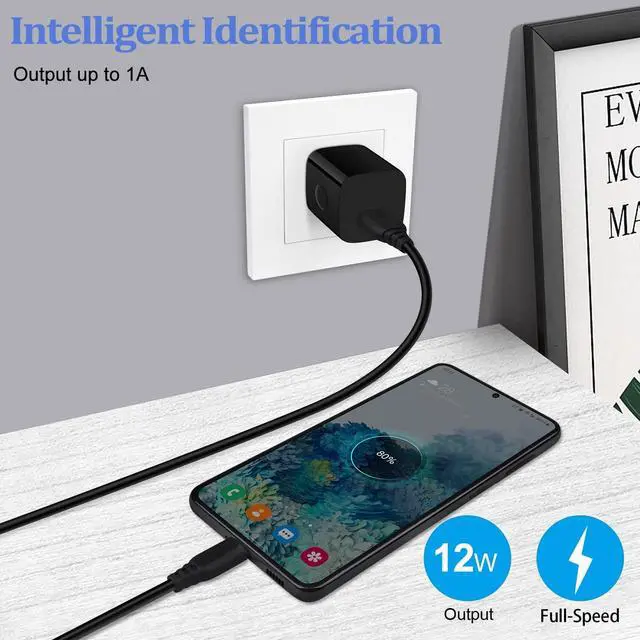 Alt view image 2 of 7 - Single Port Charging Block, 4Pack 1A/5V Black Wall Charger Box USB Charging Plug Cube Brick for iPhone 17 16 Pro 15 14 Pro Max 13 12 Plus,Samsung Galaxy S25 S24 S23 A15 A14,Moto,Android Phone Chargers
