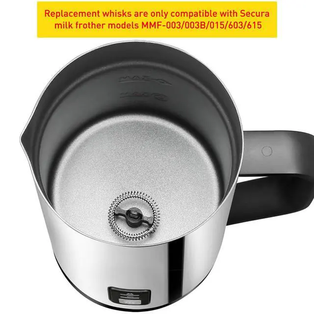 Alt view image 6 of 7 - Electric Milk Frother and Warmer Replacement Whisk Set Only for Models MMF-003/003B/ 015/603/615