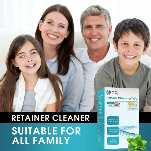 Alt view image 6 of 7 - Retainer Cleaner Tablets Invisalign Cleaner Denture Cleaning Tablets,Remove Stains Away,3 Month Nature Supply - Use for Invisible Clear Aligner,Partials Full Dentures,Night Guard,Mouthguard by Y-Kelin