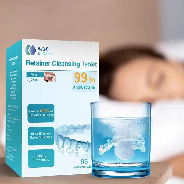Alt view image 7 of 7 - Retainer Cleaner Tablets Invisalign Cleaner Denture Cleaning Tablets,Remove Stains Away,3 Month Nature Supply - Use for Invisible Clear Aligner,Partials Full Dentures,Night Guard,Mouthguard by Y-Kelin