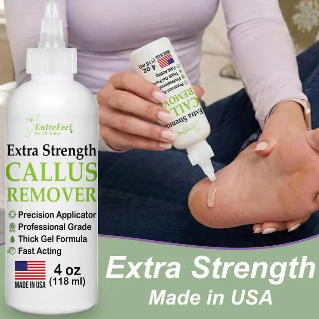 Alt view image 2 of 7 - Dr. Entre's Callus Remover Gel & Foot File: Extra Strength Callus Remover for Feet, Foot Callus Remover Care, Pedicure Tools Supplies, Spa Kit, Dead Skin Scrubber, 4 oz
