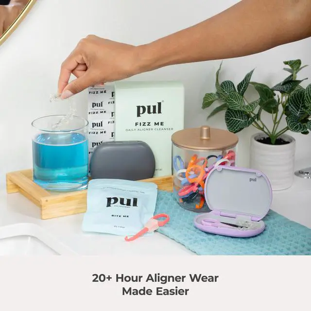 Alt view image 7 of 7 - Cleaner Tablets - Aligner Cleaner for Invisalign and Clear Aligners, Daily Retainer Cleaning Tablets and Denture Cleaner Tablets - Removes Odor, Stains and Plaque - 30 Day Supply