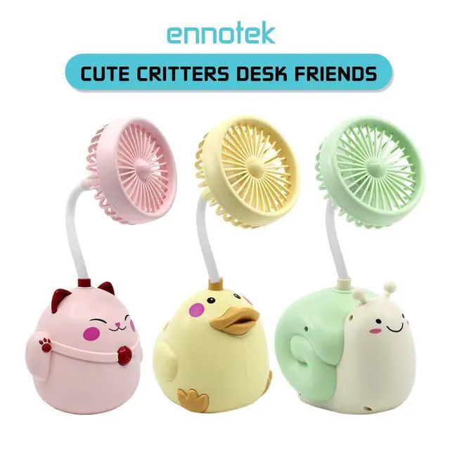 Alt view image 7 of 7 - Cute Pink Cat Desk Fan with Pen Holder Cat Fan for Women, Animal Fan, Funny Office Accessories, Cat Lover Gift, Small USB Fan, Aesthetic Decor