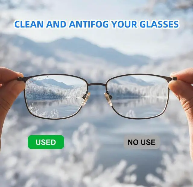 Alt view image 2 of 6 - Anti-Fog Wipes for Glasses, 100 Pre-Moistened Lens Cleaners