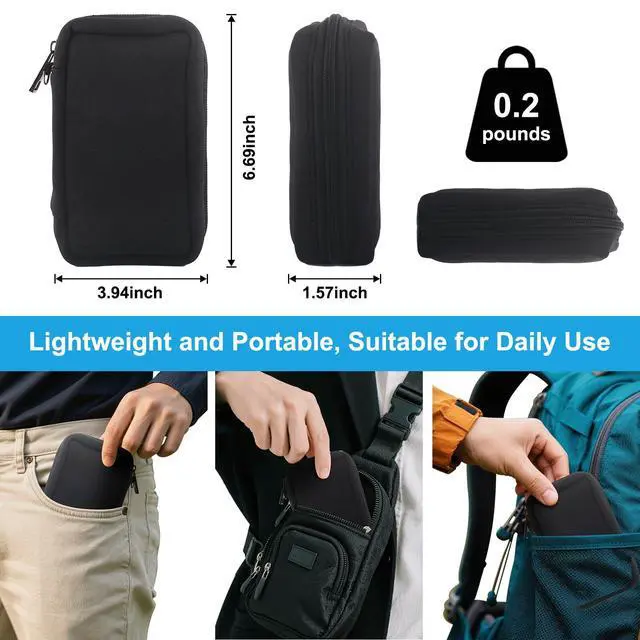 Alt view image 7 of 7 - Flash Drive Case 20 Slots Thumb Drive USB Storage Case, Portable Electronic Accessories Storage Bag Swivel Memory Stick Jump Drives Small Carrying Case USB Holder Organizer with 24 Flash Drive Labels
