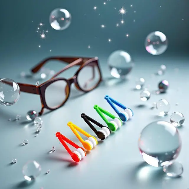 Alt view image 5 of 7 - 5Pcs Spectacle Glass Cleaner Eye Glasses Lens Cleaner Microfiber Cleaning Cloth Wipes Eyeglass Microfiber Brush Portable Magnetic Glass Lens Cleaner Glasses Cleaning Accessories Eyeglass Cleaning