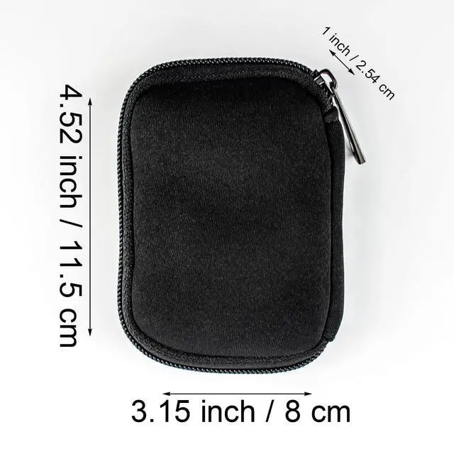 Alt view image 3 of 6 - Flash Drive Case - USB Holder, Storage Bag for Thumb Drives, Lightweight, Protects & Stores Small Items, 6 Slots, Black