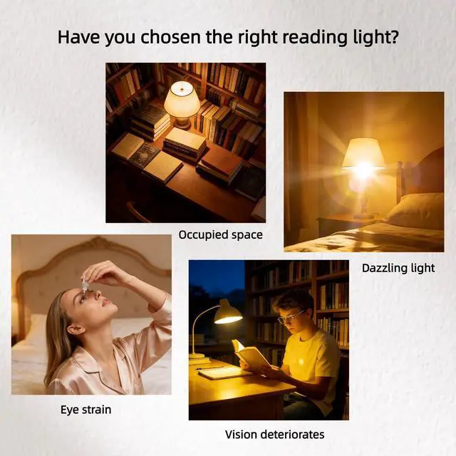 Alt view image 4 of 7 - LED Book Light Panel, Battery Powered Flat Reading Light for Books, Portable Wireless Page Light with Transparent Panel, 5.71x6.69 Inch, White