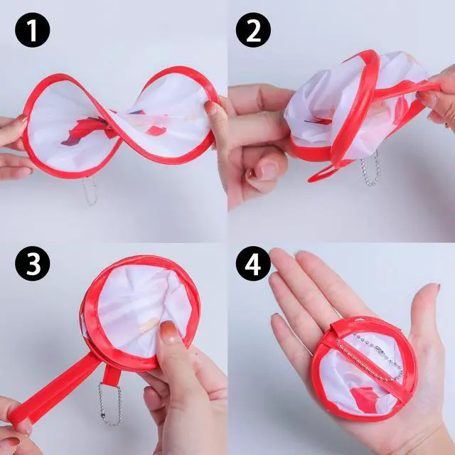 Alt view image 3 of 4 - Spring Green Folding Fan Floral Handheld Cooling Fan, Lightweight Foldable Travel Fan for Beach, Festival, Summer (Green)