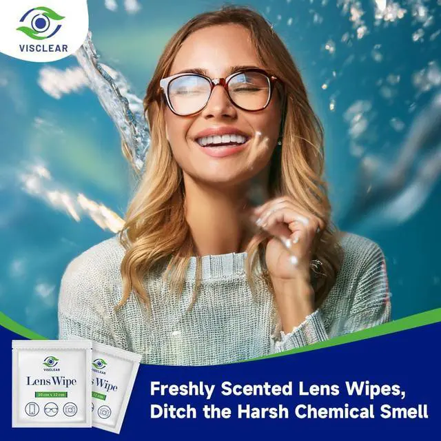 Alt view image 5 of 6 - Lens Wipes for Eyeglasses, 100 counts, Ocean Scent, Individually Wrapped, Glasses Wipes, Safe for Eye Glasses,Camera Lens & Electronic Screens