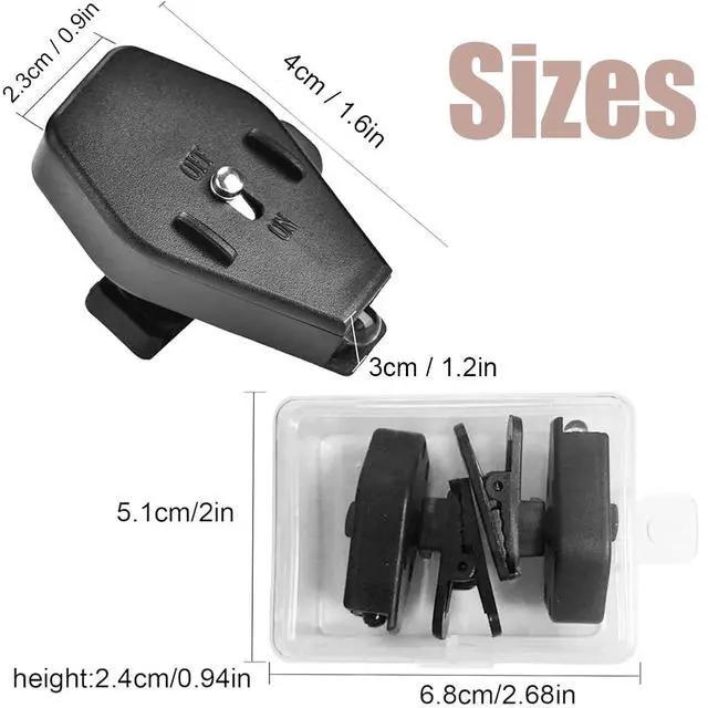Alt view image 2 of 7 - 2PCS Universal Flexible Super Bright, LED Clip On Mini Book Reading Light 360 Degree Rotatable for Safety Eyeglasses Camping Reader Safety Glasses Lamp Fishing Appliance Maintenance