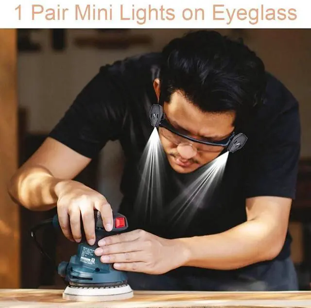 Alt view image 4 of 7 - 2PCS Universal Flexible Super Bright, LED Clip On Mini Book Reading Light 360 Degree Rotatable for Safety Eyeglasses Camping Reader Safety Glasses Lamp Fishing Appliance Maintenance