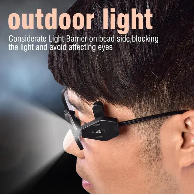 Alt view image 3 of 7 - 2PCS Universal Flexible Super Bright, LED Clip On Mini Book Reading Light 360 Degree Rotatable for Safety Eyeglasses Camping Reader Safety Glasses Lamp Fishing Appliance Maintenance