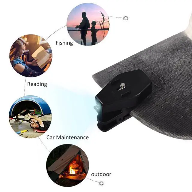 Alt view image 5 of 7 - 2PCS Universal Flexible Super Bright, LED Clip On Mini Book Reading Light 360 Degree Rotatable for Safety Eyeglasses Camping Reader Safety Glasses Lamp Fishing Appliance Maintenance