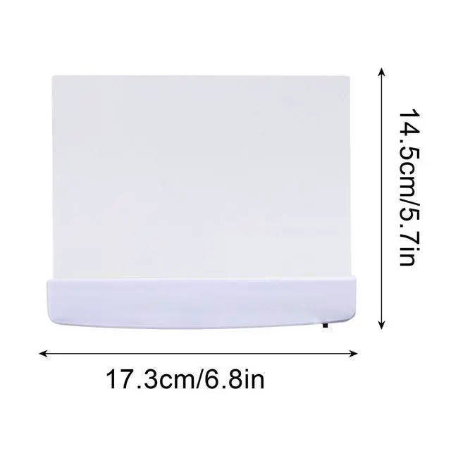 Alt view image 6 of 7 - Flat Book Lights for Reading at Night in Bed Clear LED Book Page Light Bookmark Light for Reading Illuminator Panel Plate Lamp Board Wireless (White)