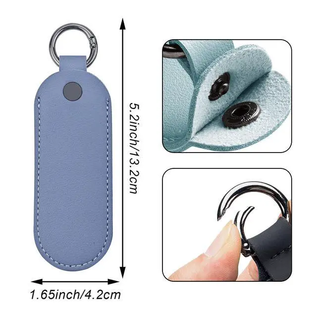 Alt view image 2 of 7 - 4PCS Flash Drive Case, Leather Storage Case, Flash Drive Storage Bag Pen Drive Protective Cover Memory Stick Case (Style 2)