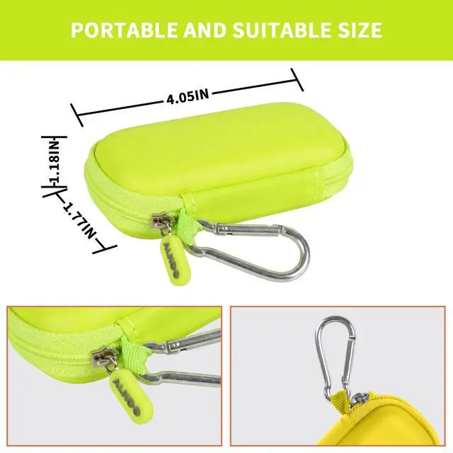 Alt view image 3 of 7 - USB Flash Drive Case, SD Card Holder Compatible with Thumb Drive, Memory Cards, SDXC SDHC Storage Bag, Electronic Accessories Organizer for SanDisk for Samsung for Inland (Green)
