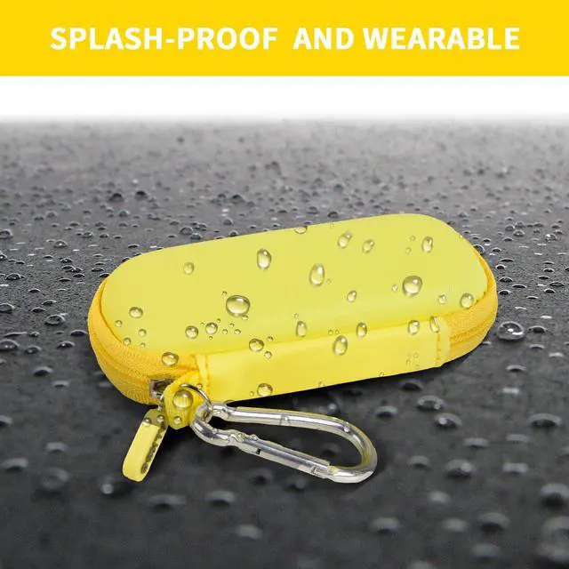 Alt view image 6 of 7 - USB Flash Drive Case, SD Card Holder Compatible with Thumb Drive, Memory Cards, SDXC SDHC Storage Bag, Electronic Accessories Organizer for SanDisk for Samsung for Inland (Yellow)