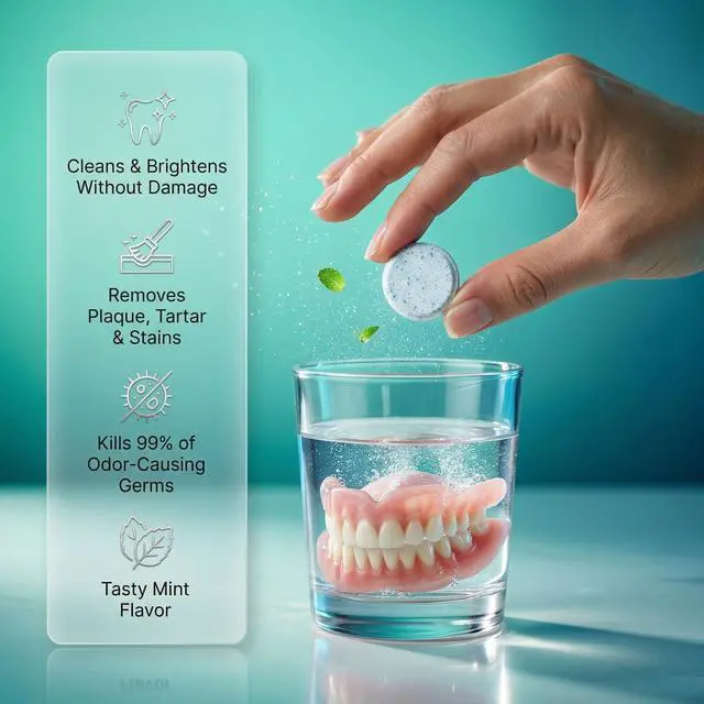 Alt view image 4 of 7 - Retainer Cleaner Tablets 30 Count | Retainer Cleaning Tablets for Clear Aligners, Mouthguard & Night Guard | Aligner Cleaner | Dental Cleaner Tablets | Fresh Mint Flavor