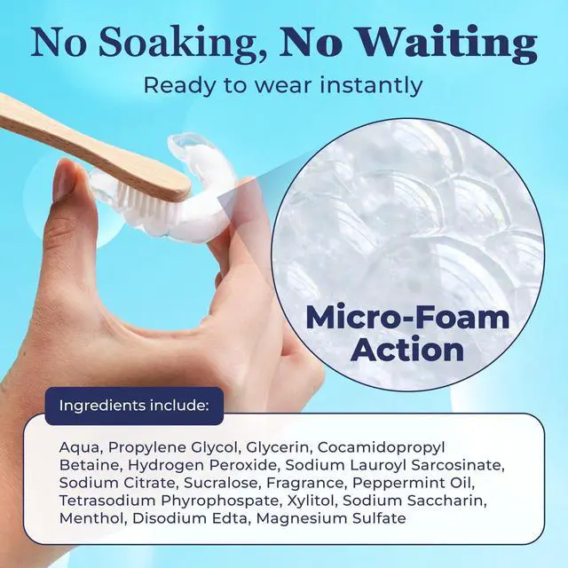 Alt view image 2 of 7 - Aligner Cleaner Foam - Aligner and Retainer Cleaner Foam for Invisalign, Night Guards and Dentures, Helps Remove Stains & Build-Up, Keeps Appliances Clear, Fresh Mint Flavor, Travel-Friendly