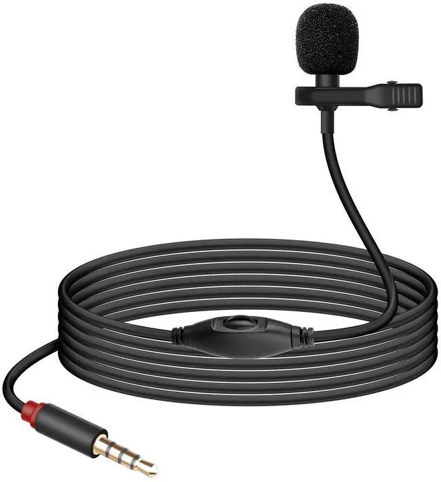 Main image of 3.5mm Lavalier Microphone, 3.5mm(1/8") TRRS Plug Invisible Lapel Microphone Wired for Phone, PC, Camera, Audio Recording, Game Streaming 4.9FT (TRRS)