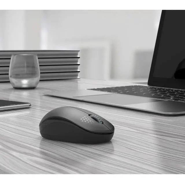 Alt view image 7 of 7 - Wireless Mouse for Laptop, 2.4G Noiseless Mouse with USB Receiver - Optical Tracking Portable Computer Mice for Chromebook, PC, Tablet, Windows System, 24 Months Battery Life - Black