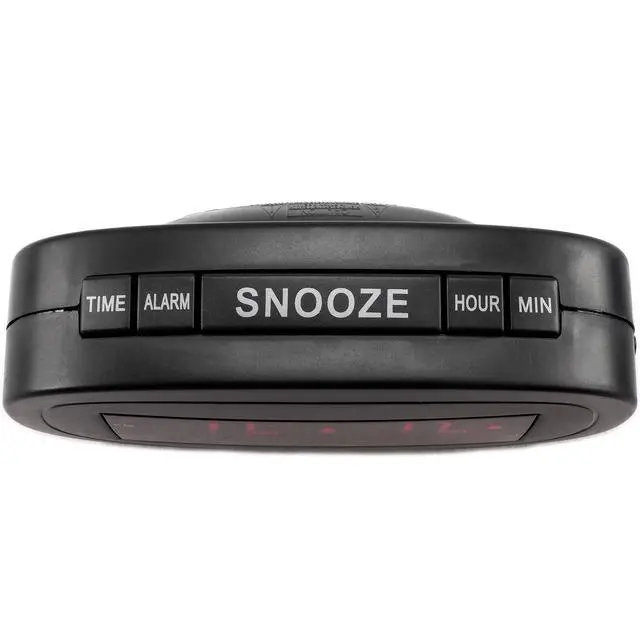 Alt view image 4 of 5 - 30228 LED Alarm Clock,Black 4.50"W x 1.85"D x 2.65"H