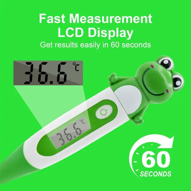 Alt view image 4 of 7 - Digital Thermometer for Adults & Kids, Cartoon Design Oral Thermometer for Babies, Accurate Body Temperature Reading in 60 Seconds,with Fever Alert Sound Feature - 3 Pack