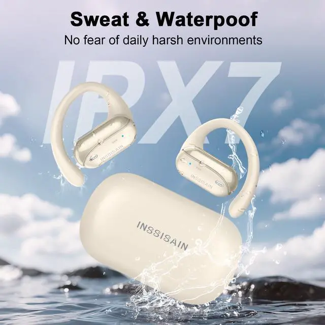 Alt view image 7 of 7 - AI Translation Earbuds Real Time 164 Languages Translator Earbuds, 4-in-1 Wireless Bluetooth Earphones with Audifonos Traductores Inglés Español for Travel, Business, Meetings, Learning, Off White