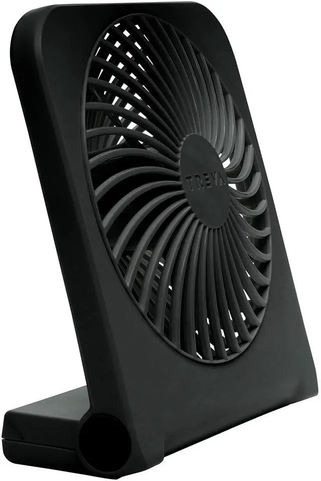 Main image of 5-Inch USB and Battery Powered Desk Fan With Two Cooling Speeds and Adjustable Tilt, Small USB Fan Cubicle Accessories Durable and Long Lasting (Black)