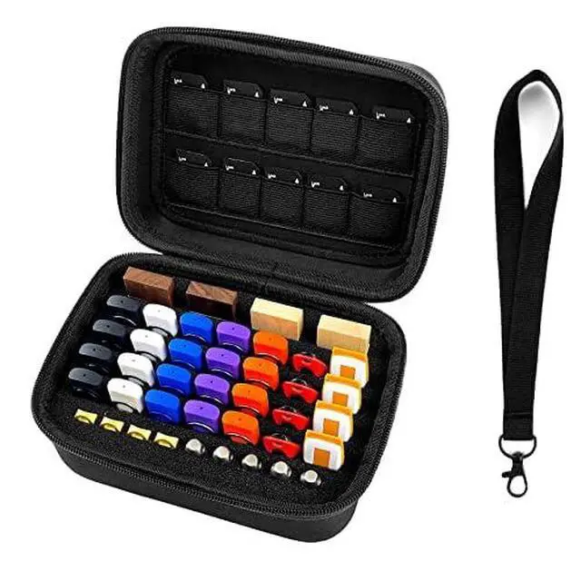 Alt view image 2 of 7 - USB Flash Drive Case Memory Card Holder Thumb Drive Organizer USB Drives Storage Box for Sandisk/Samsung/SamData/Inland/PNY/Netac/JBOS (Case Only with Label and Strap)